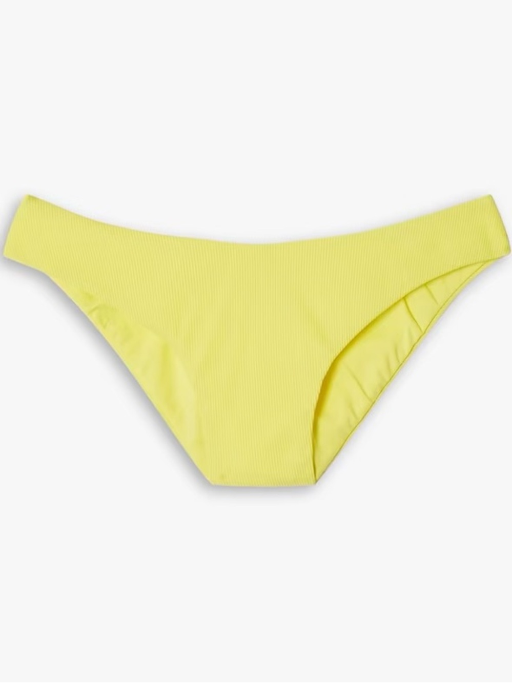 NWT Melissa Odabash ‘Vienna’ Ribbed Low-Rise Bikini Briefs in Yellow Size 4